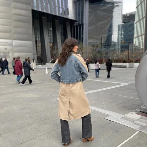 Galita Hybrid Denim Trench Coat - Picture 4 of 16